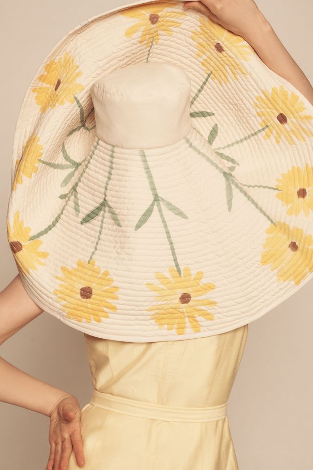 Romualda Girasol Gran Bucket Hat | Anthropologie display picture 3