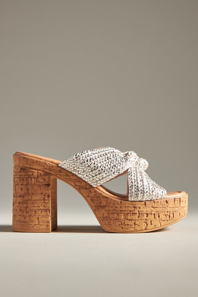 Seychelles Adorned Cork-Bottom Platform Heels #1