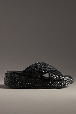 Seychelles Key West Woven Platform Slide Sandals