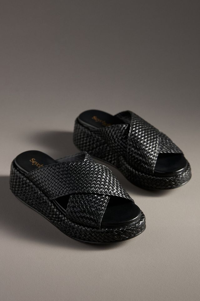 Seychelles Key West Woven Platform Slide Sandals #1
