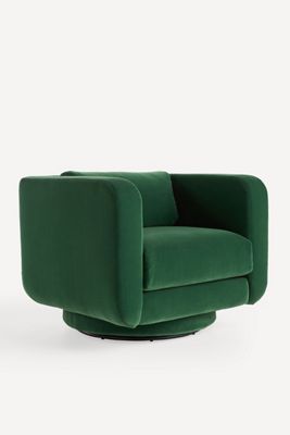 Lulu Velvet Swivel Chair