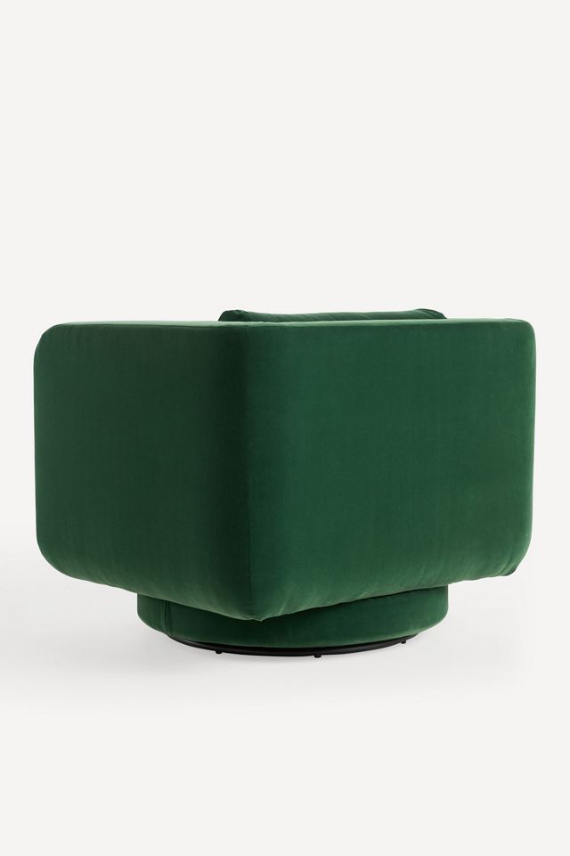 Lulu Velvet Swivel Chair #3
