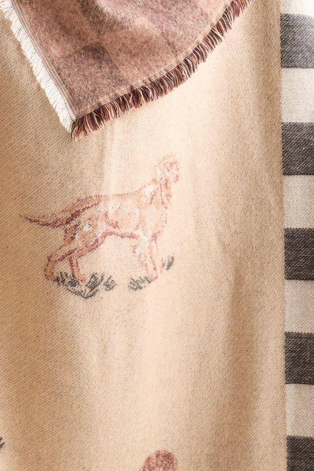 Woven Jacquard Patterned Throw Blanket #1