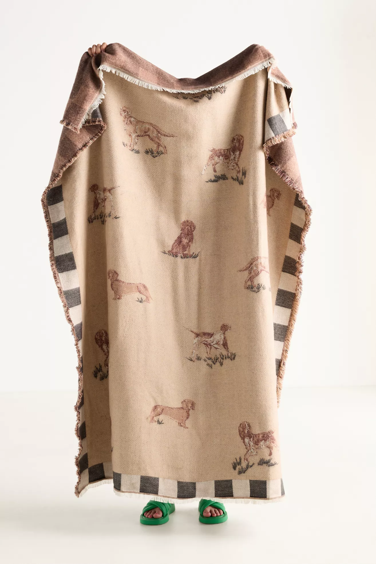 Woven Jacquard Patterned Throw Blanket - thumbnail 8