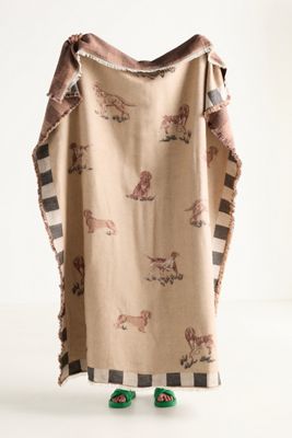Woven Jacquard Patterned Throw Blanket