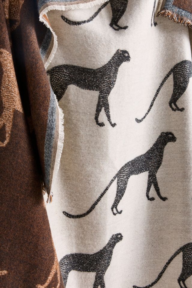 Woven Jacquard Patterned Throw Blanket #1