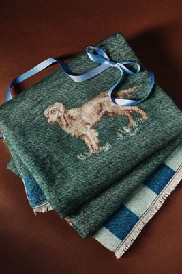 Woven Jacquard Patterned Throw Blanket