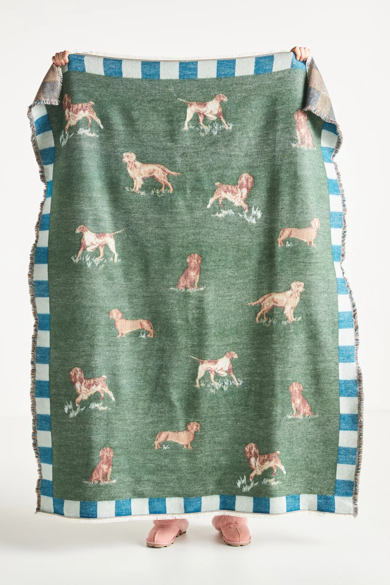 Woven Jacquard Patterned Throw Blanket - thumbnail 10