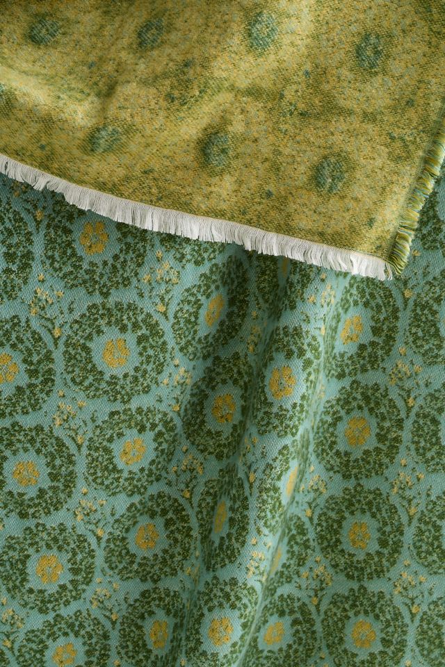 Woven Jacquard Patterned Throw Blanket #1
