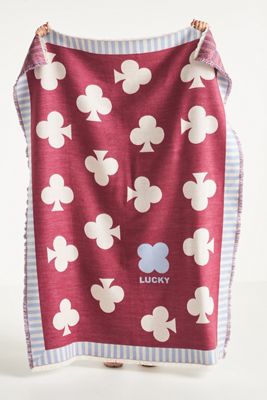 Manta Tejida con Estampado de Jacquard