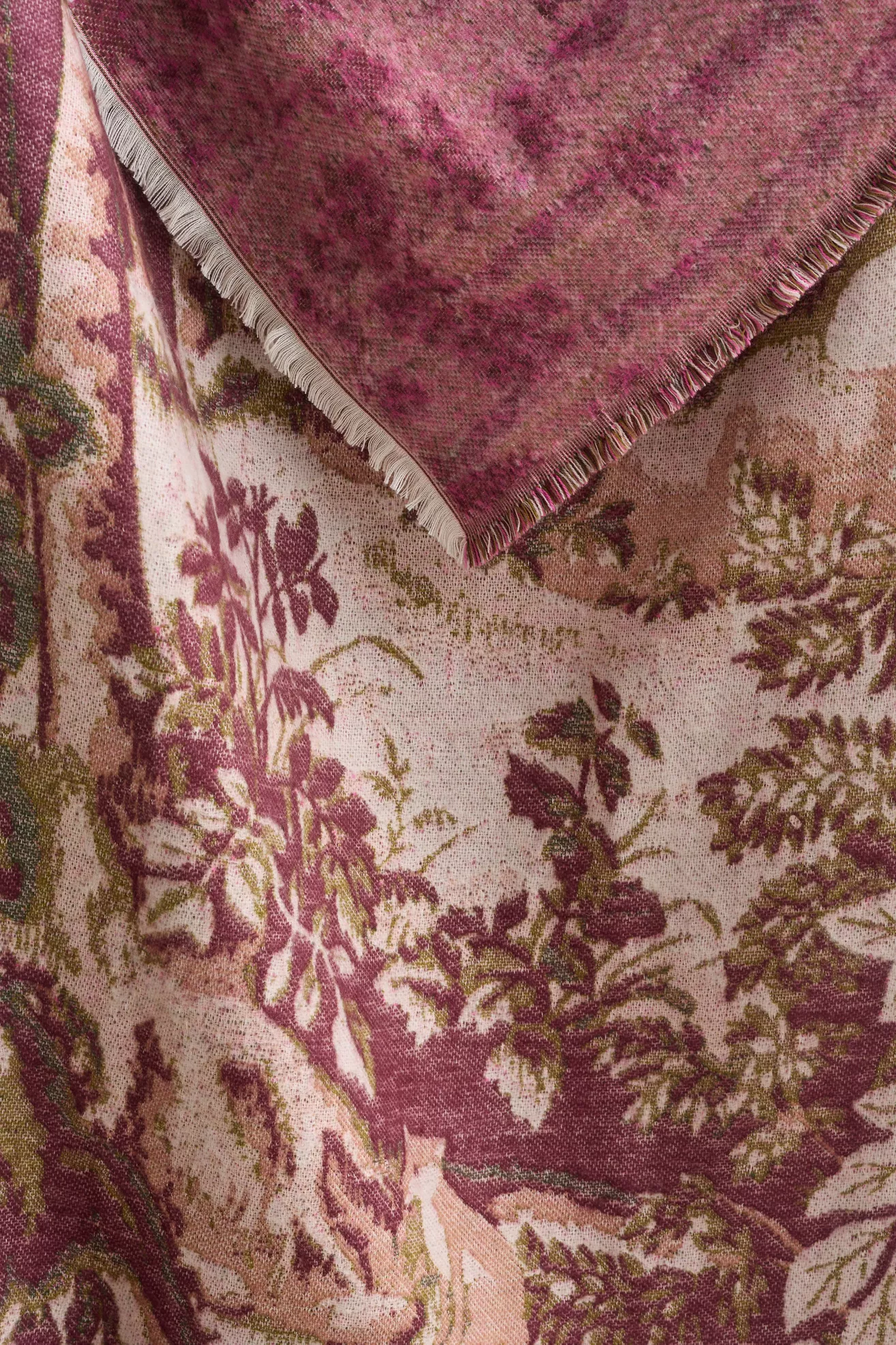 Woven Jacquard Patterned Throw Blanket - thumbnail 4