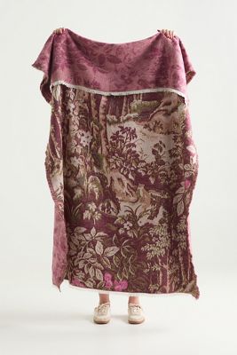 Woven Jacquard Patterned Throw Blanket