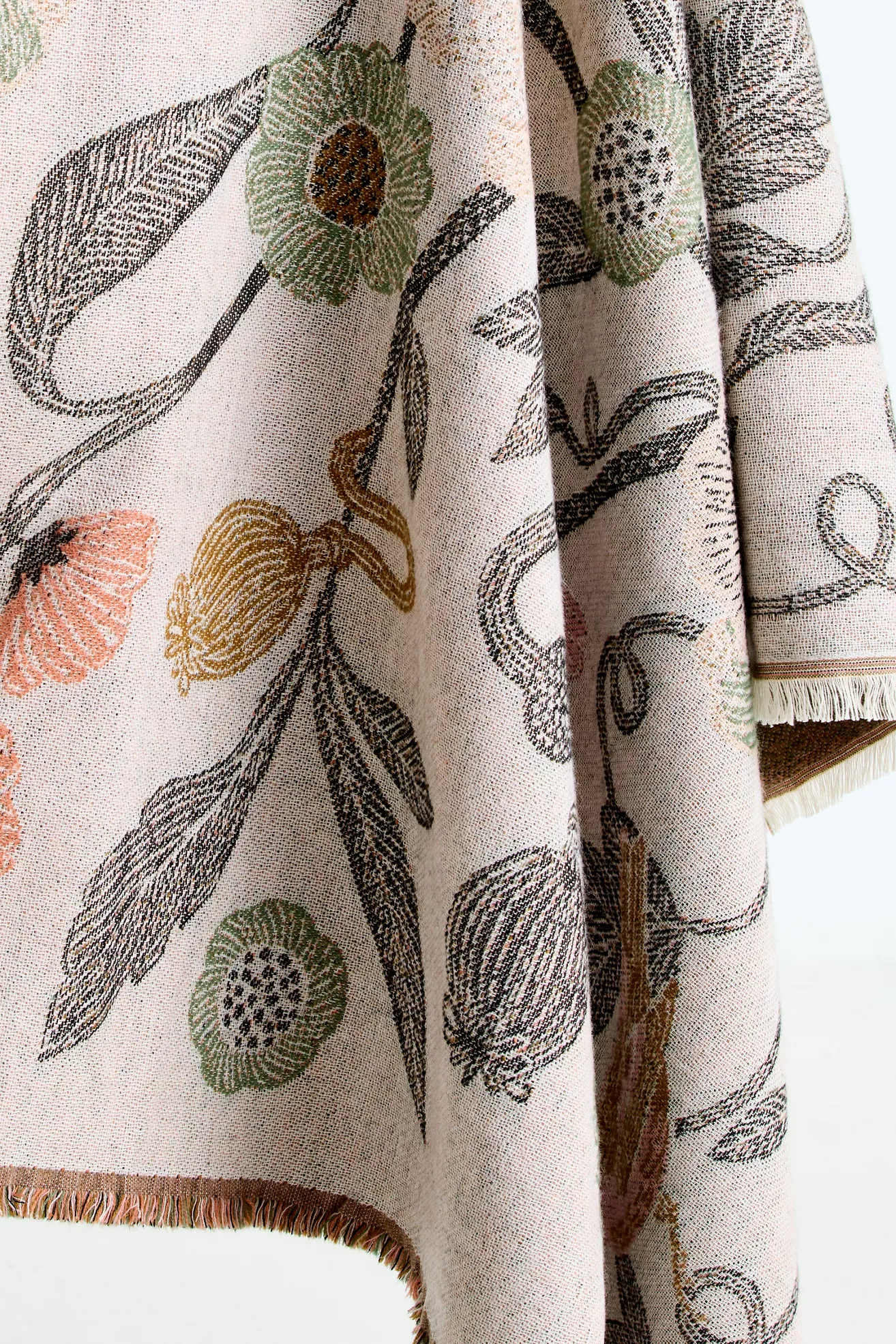 Woven Jacquard Patterned Throw Blanket - thumbnail 7