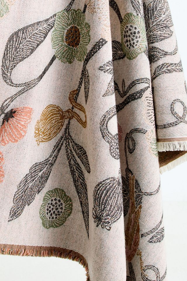 Anthropologie ブランケット Woven Jacquard Patterned Throw Blanket | AnthroHome