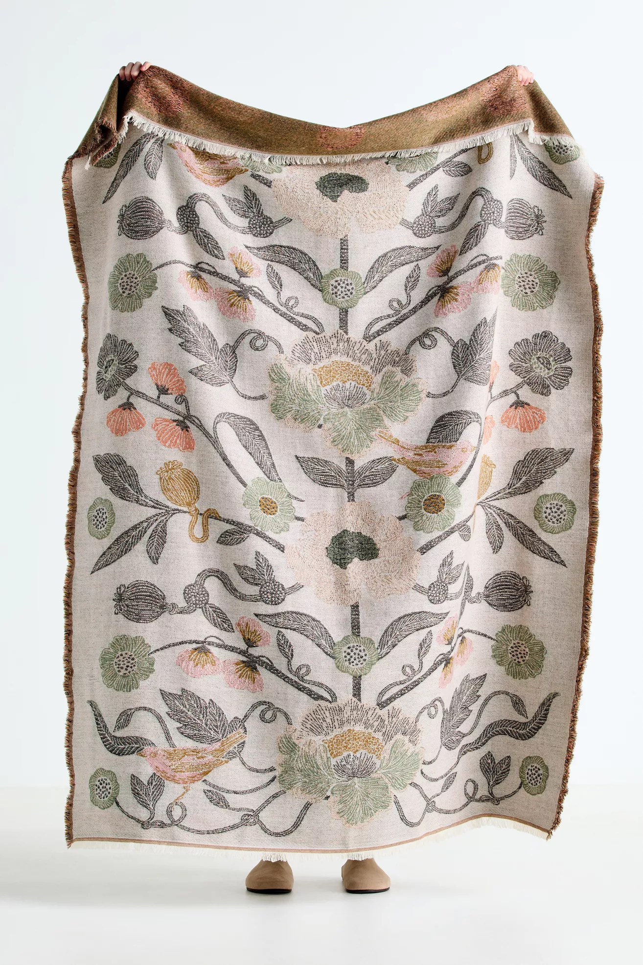 Woven Jacquard Patterned Throw Blanket - thumbnail 6