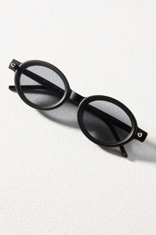 Matte Oval Sunglasses #1