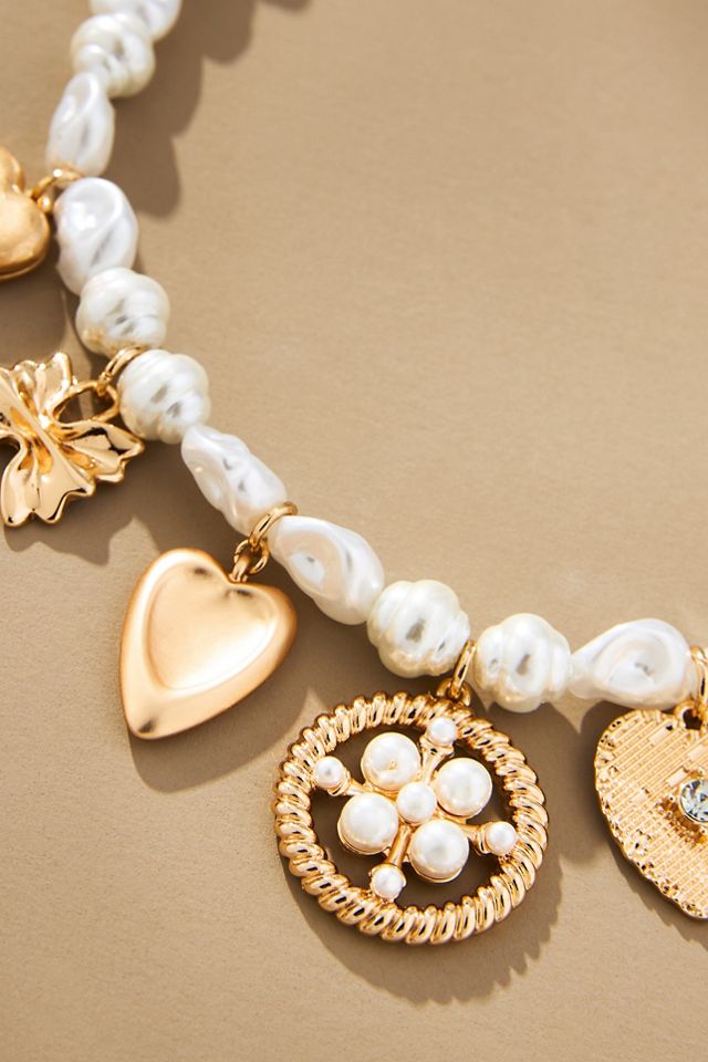 Pearl Charm Necklace #1