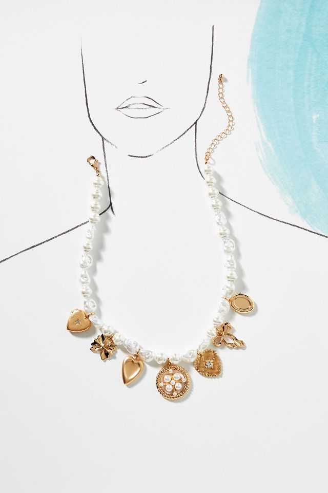Pearl Charm Necklace #2