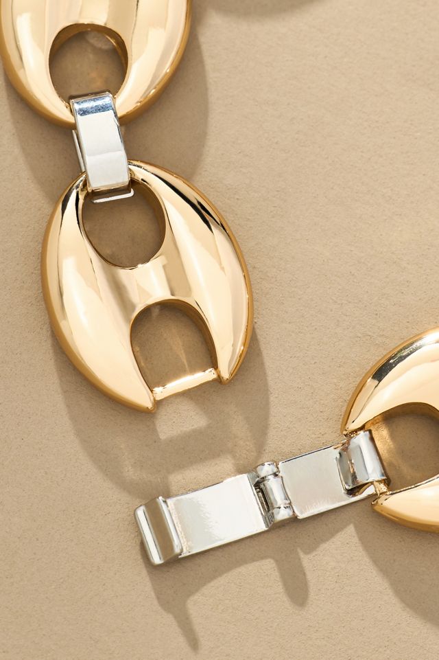 Mixed Metal Pop Tab Link Bracelet #2