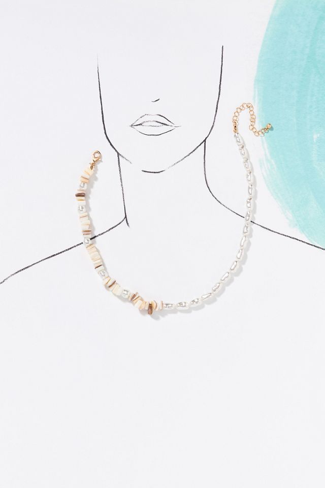 Beachcomber Pearl Shell Necklace #3
