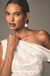 Mare Mare One-Shoulder Draped Sequin Slip Mini Dress