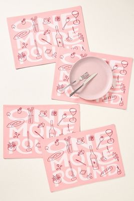 One More Round Reversible Placemats, Set of 4