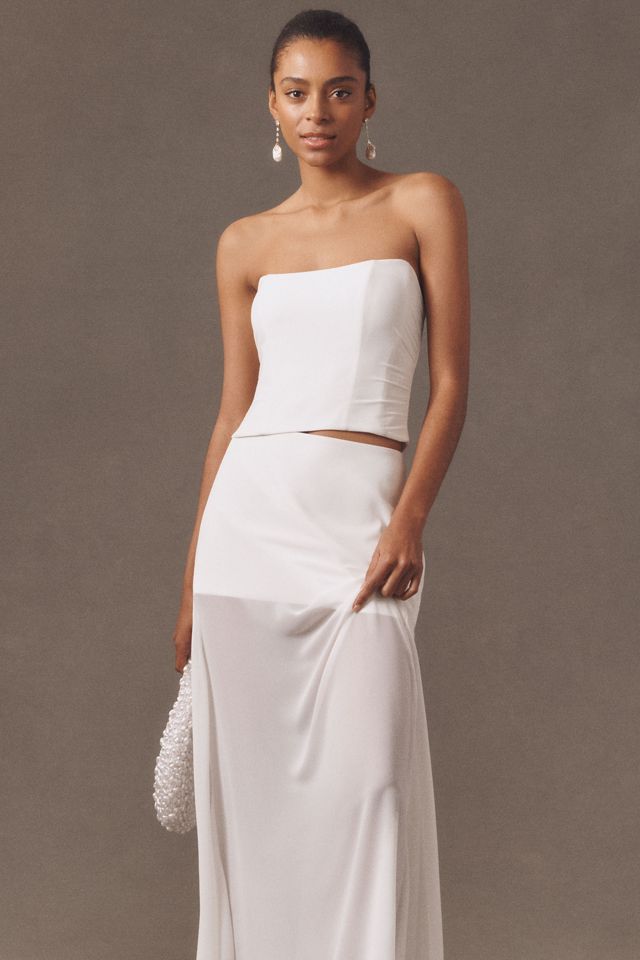 Mare Mare Strapless Corset & Sheer Maxi Skirt Set #6