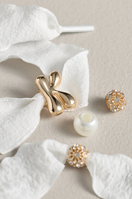 By Anthropologie Monogram Charm Shoe Laces