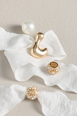 By Anthropologie Monogram Charm Shoe Laces