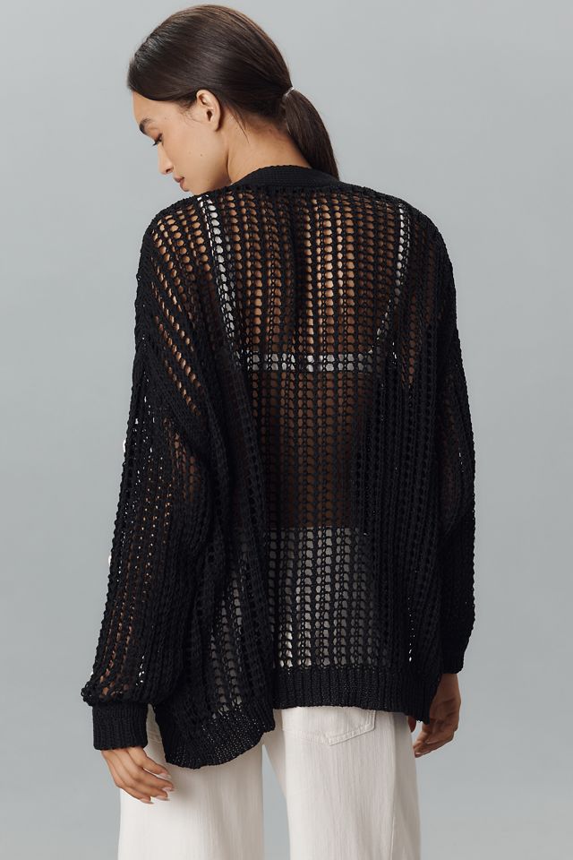 By Anthropologie Shell-Embellished Cardigan Sweater #2