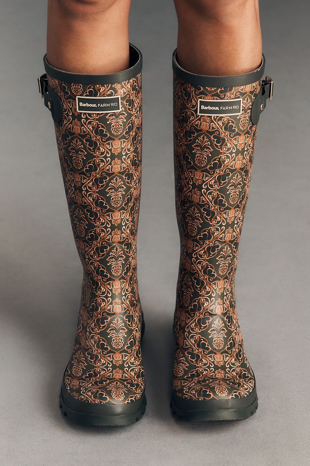 Barbour x Farm Rio Cami Printed Wellington Boots #1