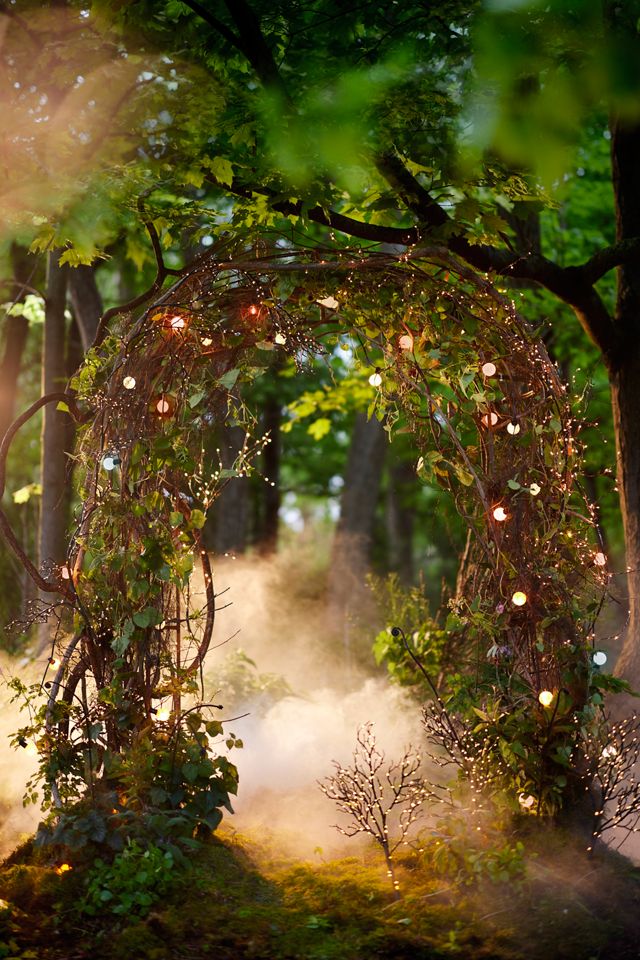 Spooky Illuminated Branch Garland #1