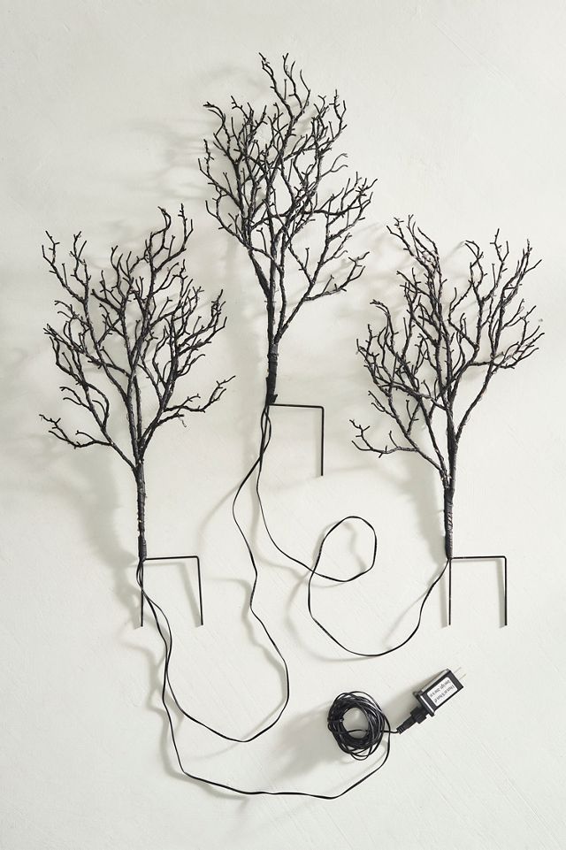 Spooky Illuminated Branch Stakes, Set of 3 #3