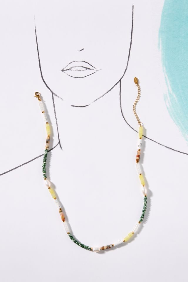 8 Other Reasons Jessi Multi Stone Beaded Necklace #2