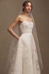 Jenny by Jenny Yoo Lorelai Organza Appliqué Sweetheart A-Line Wedding Gown