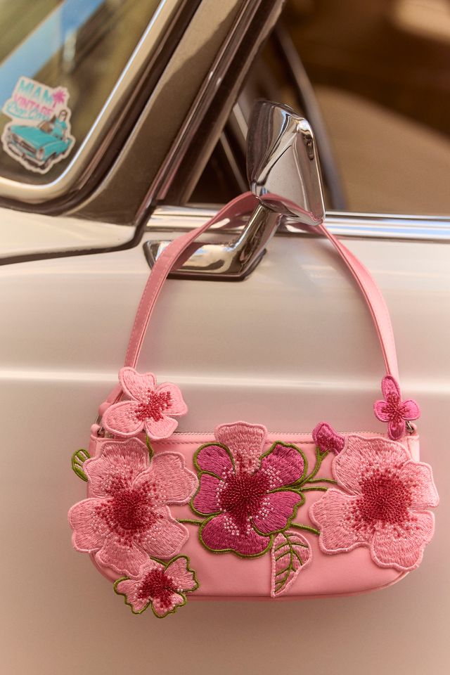 JW PEI Leona Bead-Embellished Floral Shoulder Bag #1