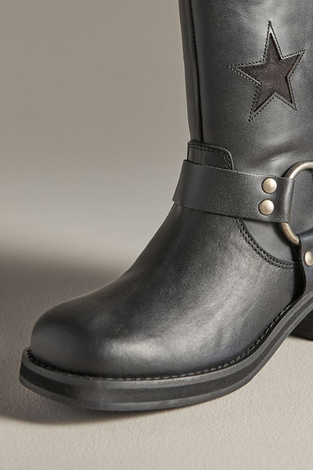 Dingo 1969 Blacklist Star Inlay Moto Boots #1