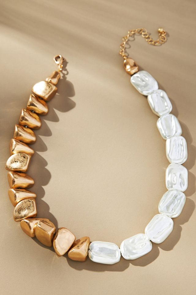 Chunky Pearl Beaded Necklace #1