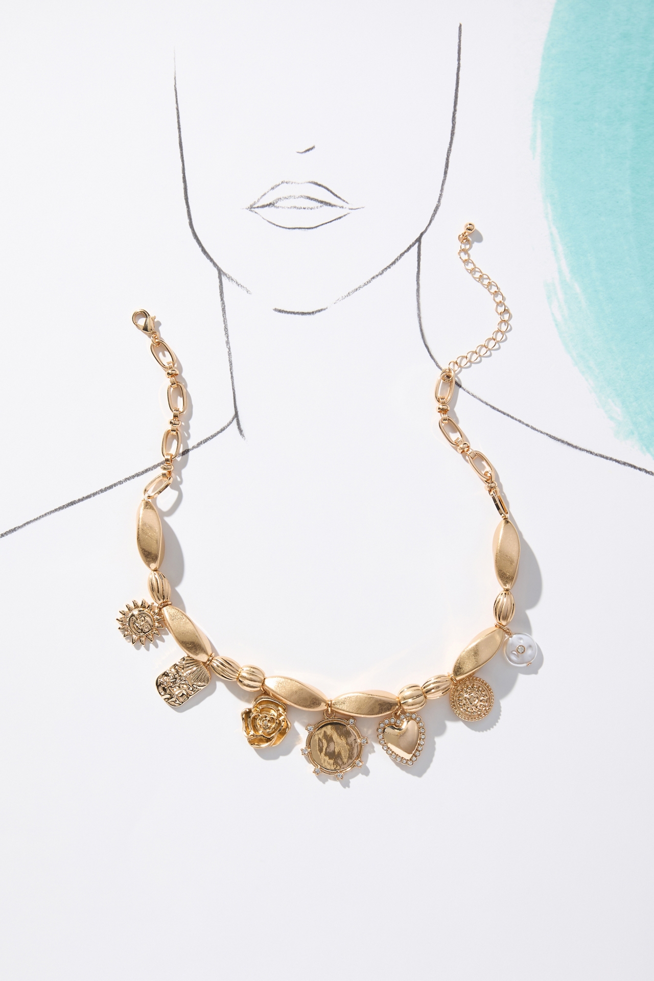 Chunky Charm Necklace