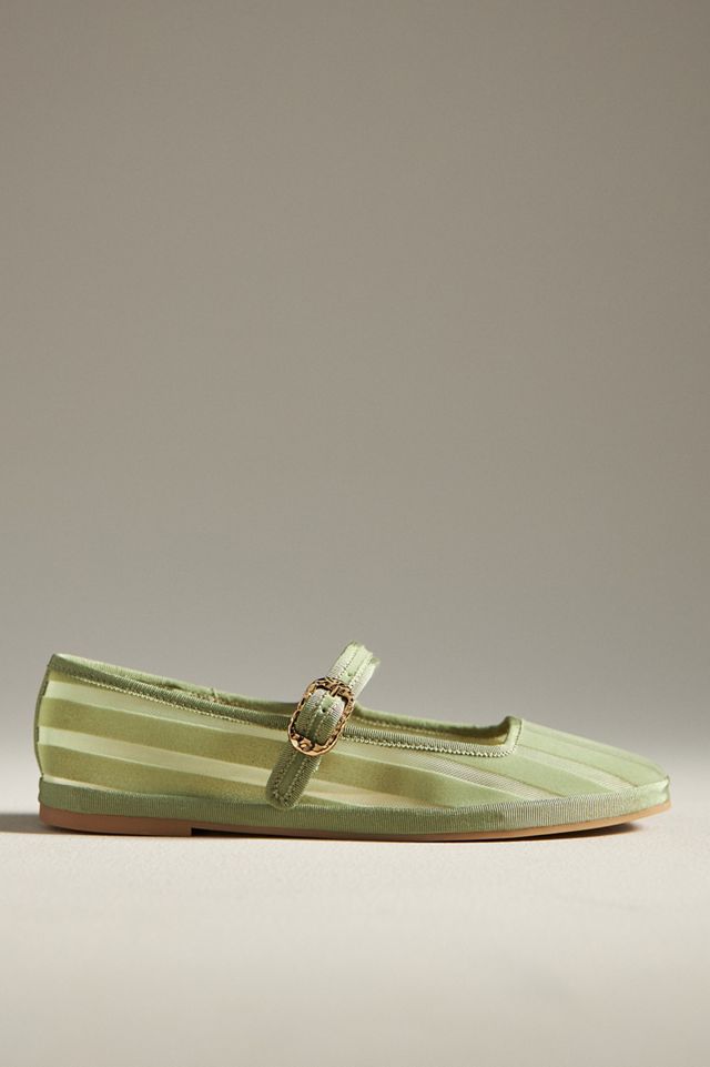 Dolce Vita Tameka Stripe Mesh Mary Jane Flats