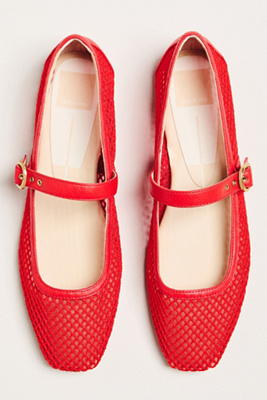 Dolce Vita Rodni Mesh Ballet Flats Chili Woven Mesh In Multi