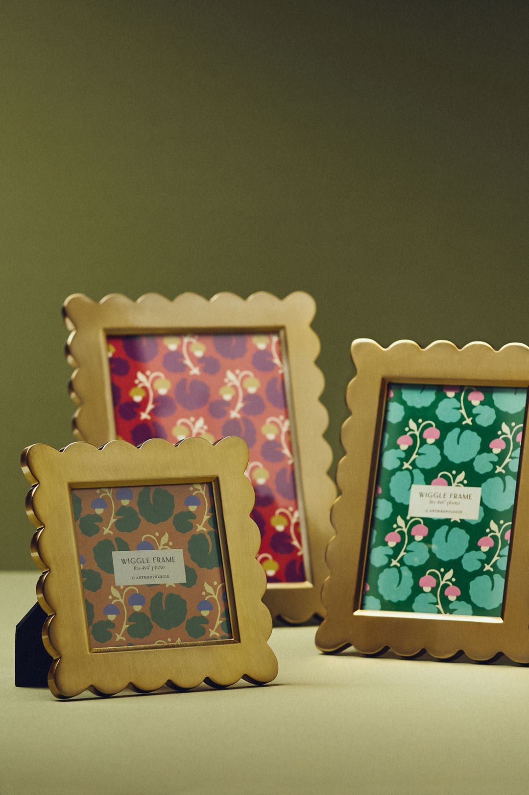 Brass Wiggle Picture Frame - Brass, Standard, 4 X 6