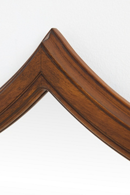 Arthur Mahogany Crest Wall Mirror - Thumbnail 2
