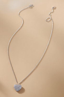 NADRI GIFTED PAVÉ CRYSTAL HEART PENDANT NECKLACE 
