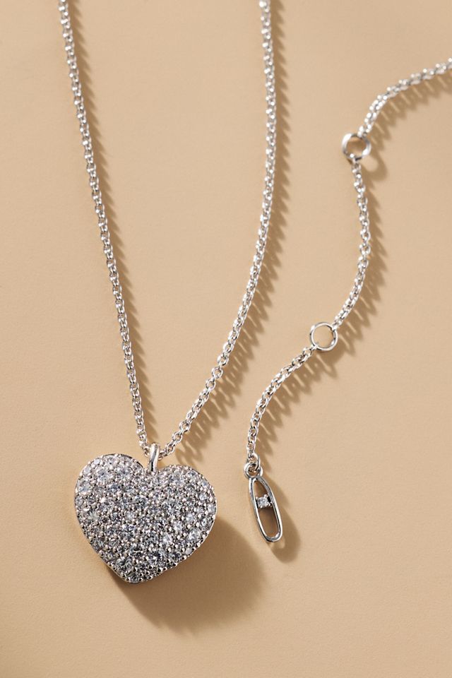 NADRI Gifted Pavé Crystal Heart Pendant Necklace #1