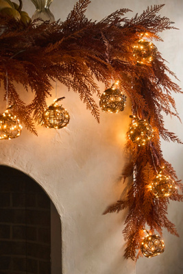 Terrain Illuminated Vine Pumpkin String Lights