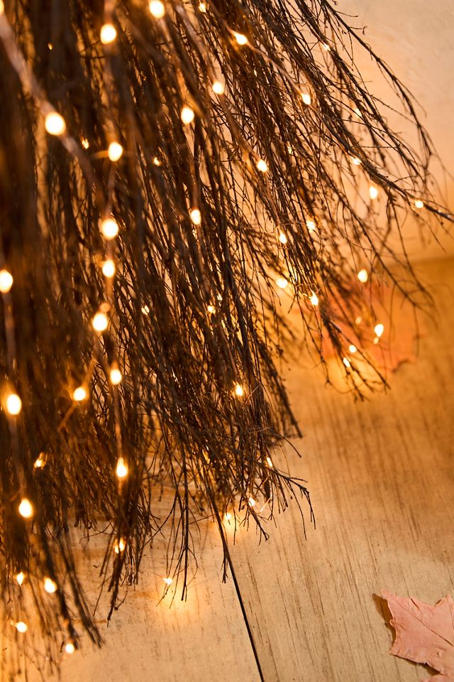 Twinkling Illuminated Vine Broom #2