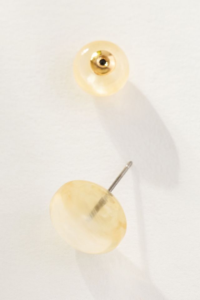 Delicate Colorful Glassy Post Earrings #1
