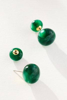 By Anthropologie Delicate Colorful Glassy Post Earrings