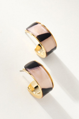 Animal Print Thick Hoop Earrings